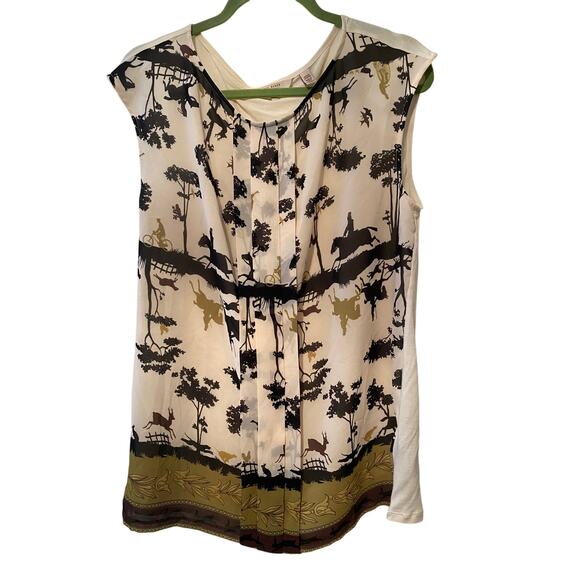 TED BAKER LONDON | Equestrain Sleeveless Blouse | Just For You |  US Size 4 - Picture 1 of 5
